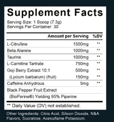 Preworkout š
 Tiger's Blood